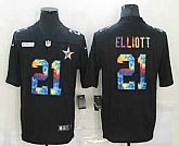 Nike Dallas Cowboys #21 Ezekiel Elliott Multi-Color Black Crucial Catch Vapor Untouchable Limited Jersey,baseball caps,new era cap wholesale,wholesale hats